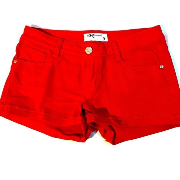 RARE FIND! NWOT NEVER WORN SZ 9 RED DENIM SHORTS BY RSQ ❤️💎 - Picture 1 of 6